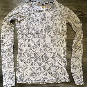 Billabong Swim Shirt Rashguard Small Black White